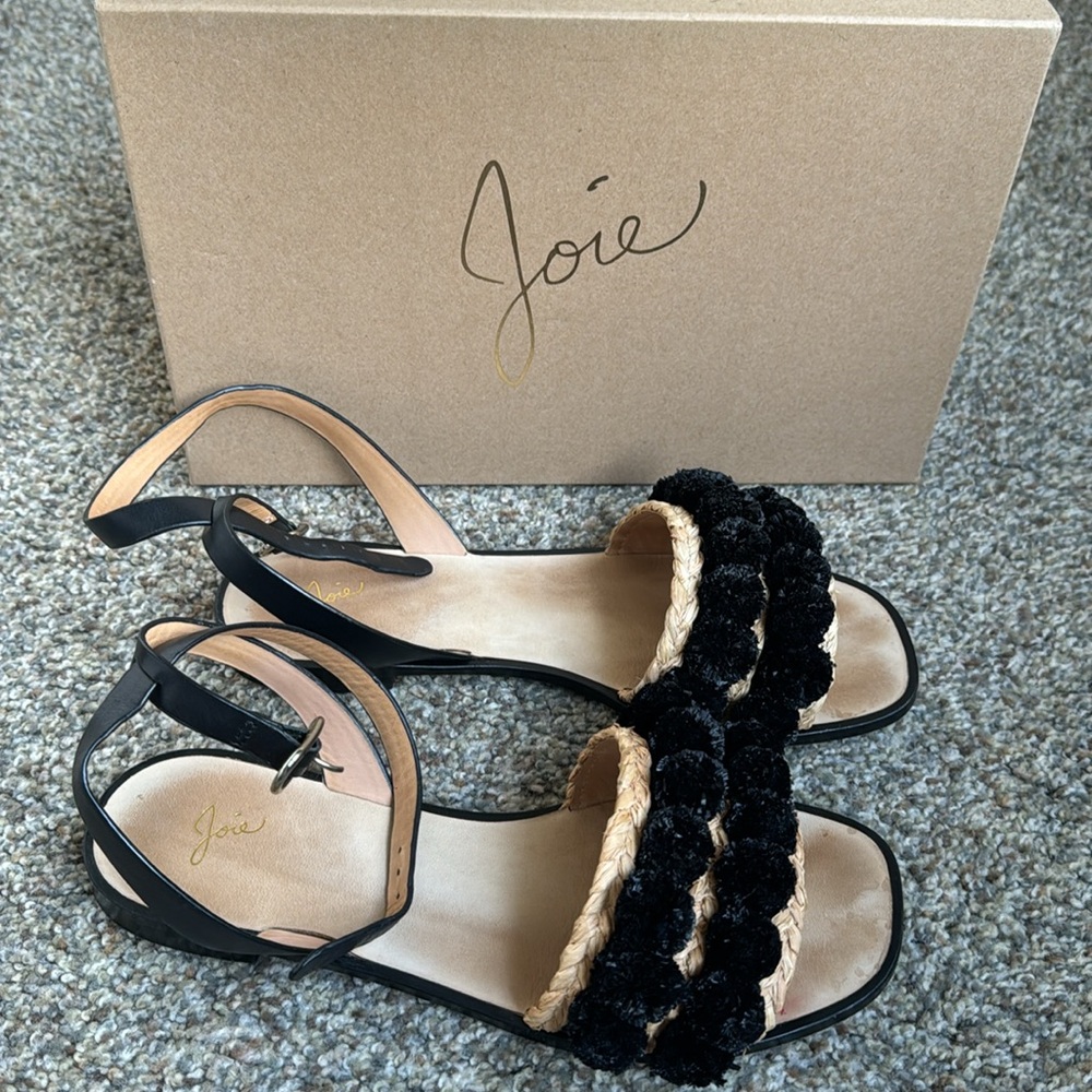 Joie Raffia Flat Sandals